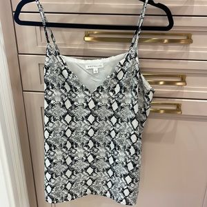 Black and White Snake Print Camisole